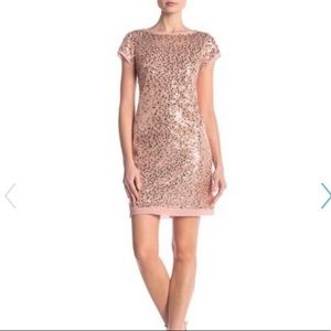 Vince Camuto sequin short sleeve dress